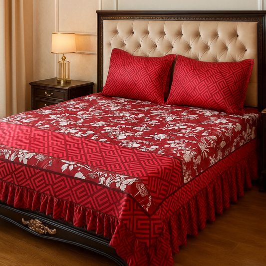 Getox Frill Bedsheet Set 3pcs